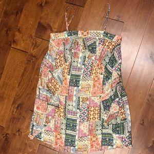 Patchwork mini dress